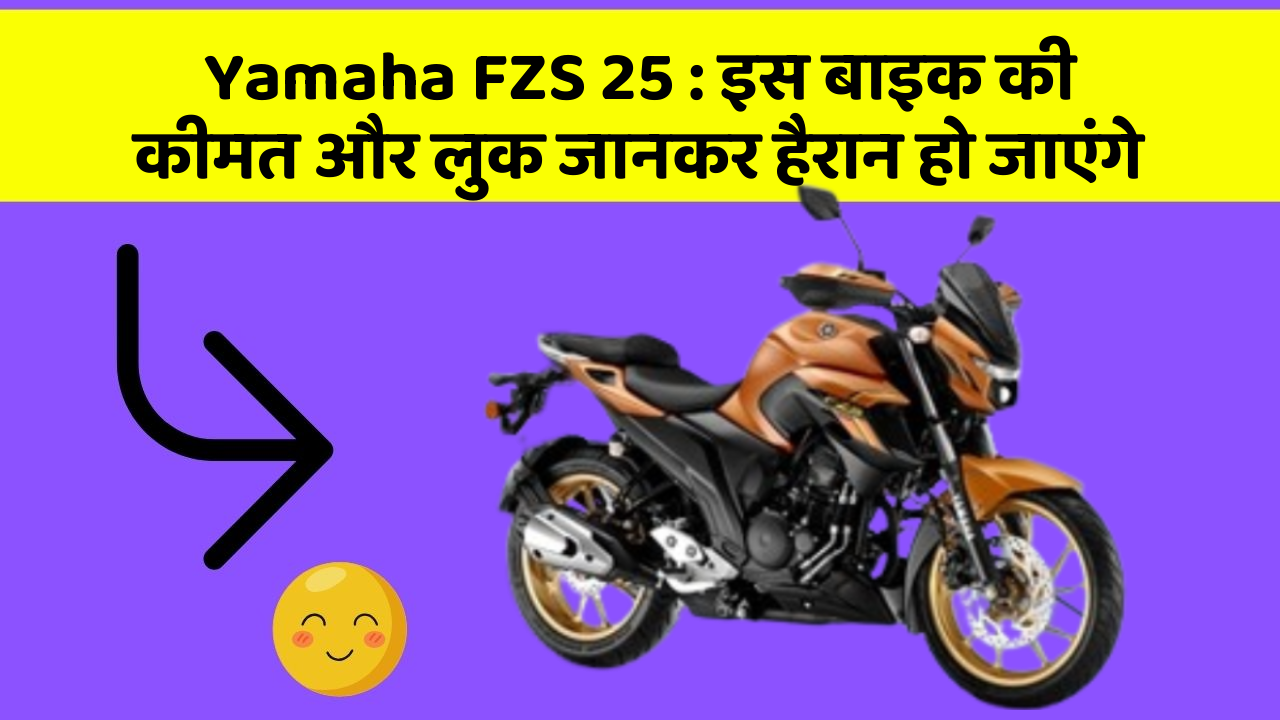 Yamaha FZS 25: इस बाइक की कीमत और लुक जानकर हैरान हो जाएंगे