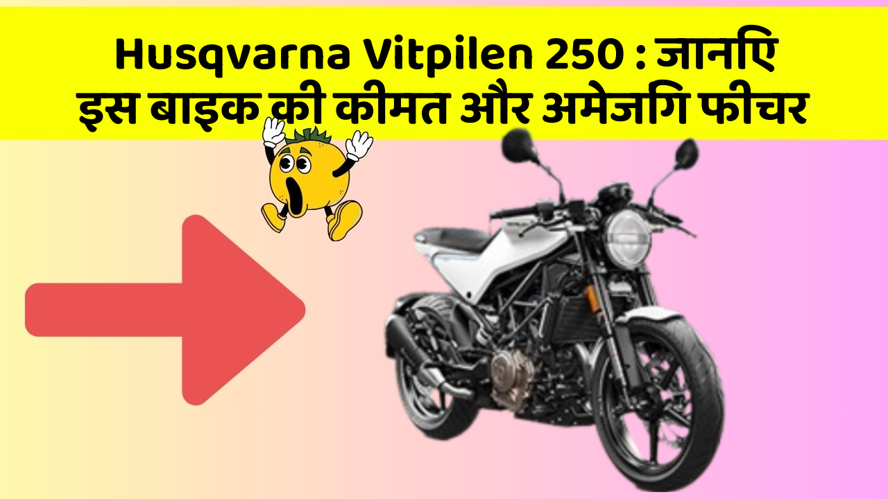 Husqvarna Vitpilen 250: जानिए इस बाइक की कीमत और अमेजिंग फीचर