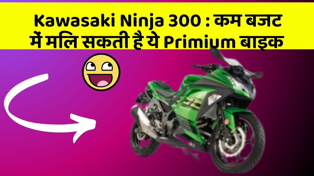 Kawasaki Ninja 300: कम बजट में मिल सकती है ये Primium बाइक