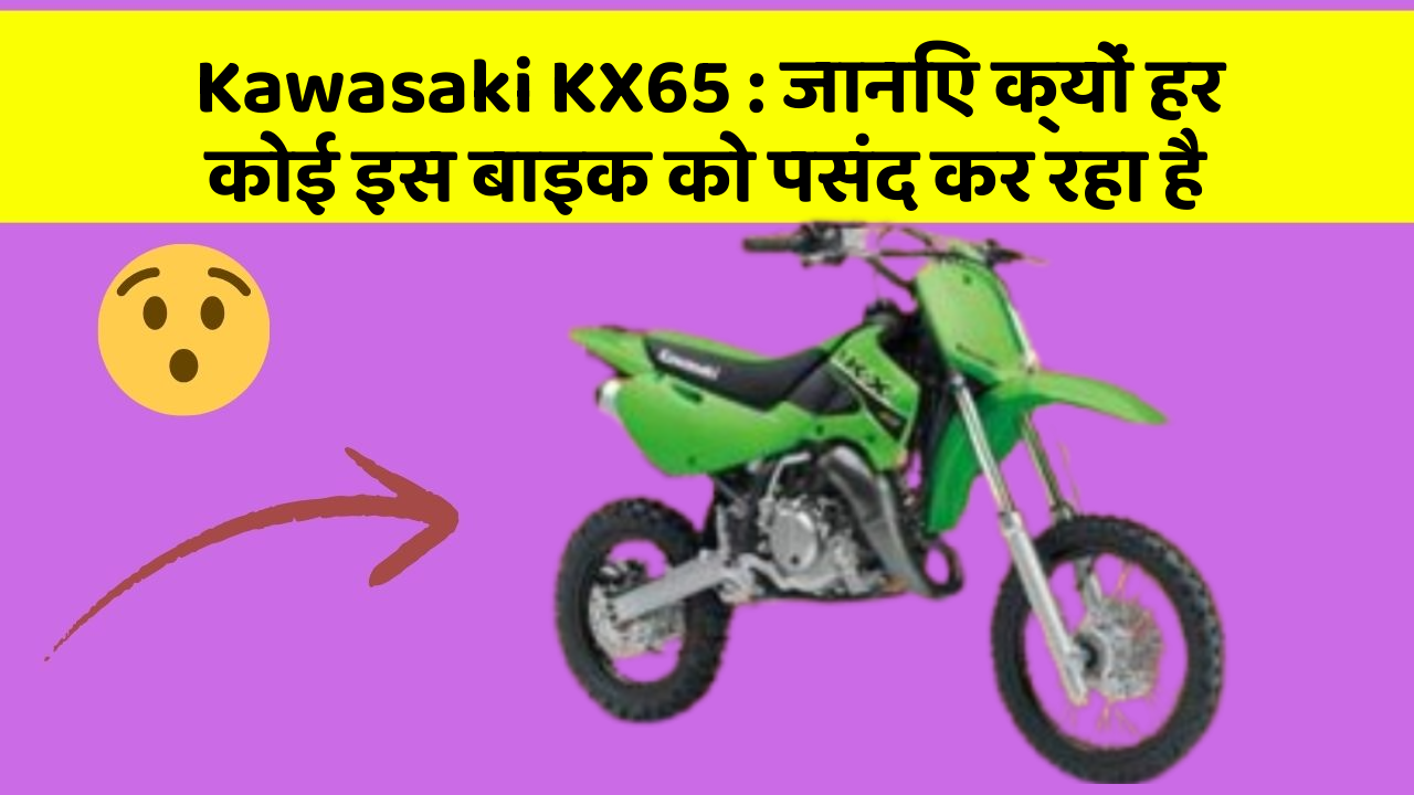 Kawasaki KX65: जानिए क्यों हर कोई इस बाइक को पसंद कर रहा है